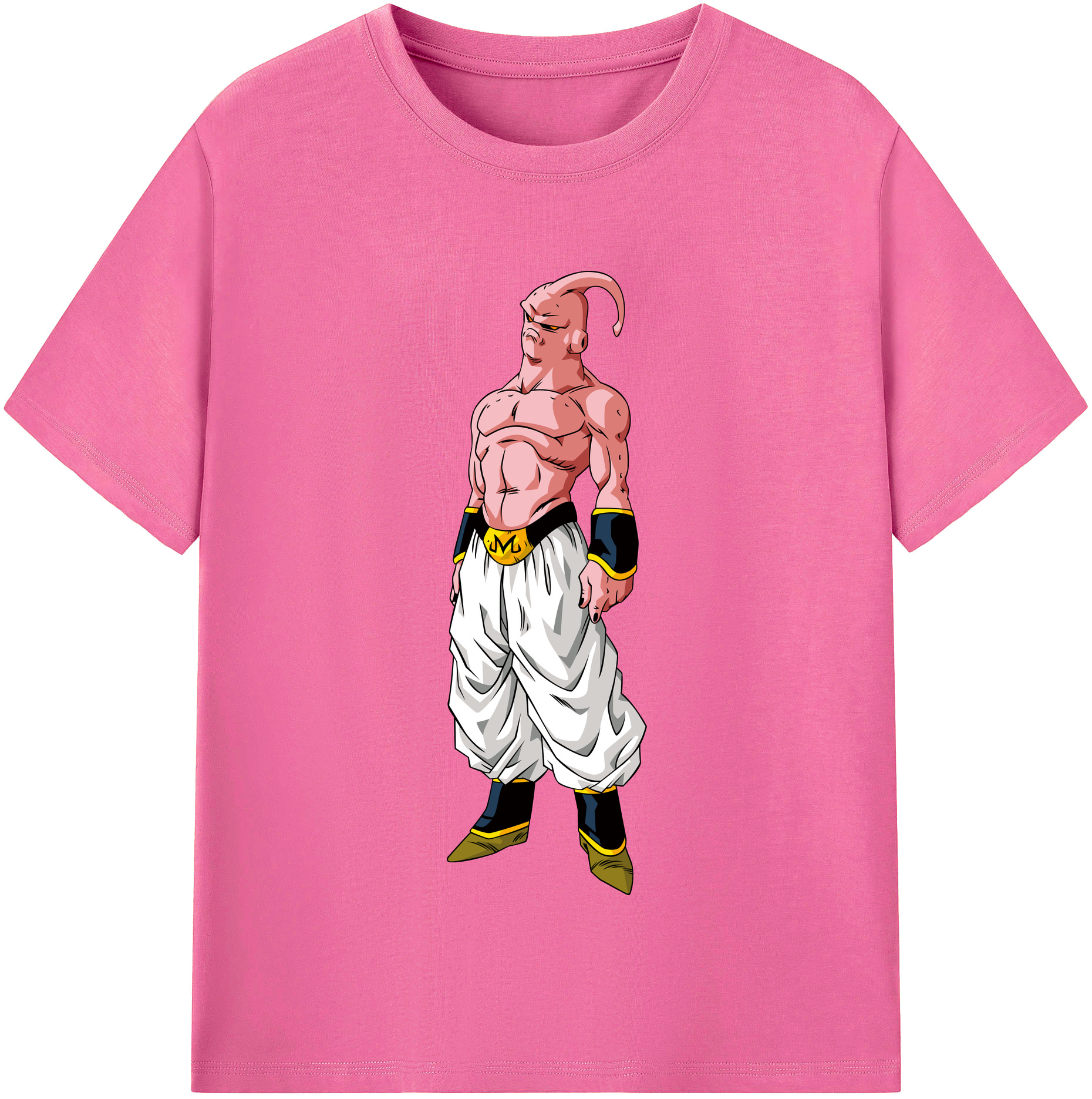 （画像用） ドラゴンボール 魔人ブウ DRAGON BALL Majin Buu レディースカジュアルプリントTシャツ（綿100％）